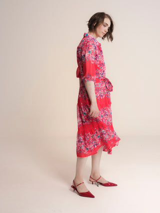Vestido midi estampado