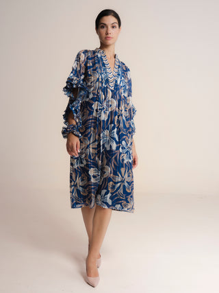 Vestido midi estampado