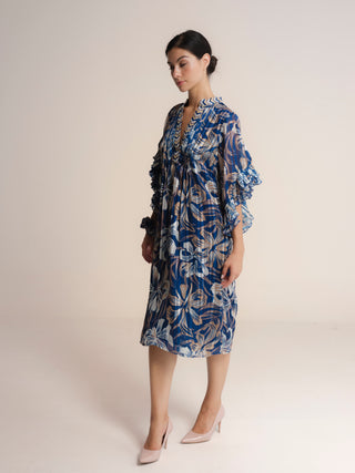 Vestido midi estampado