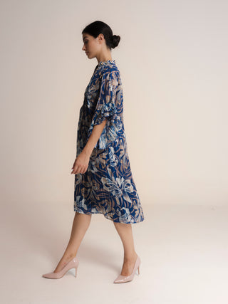 Vestido midi estampado