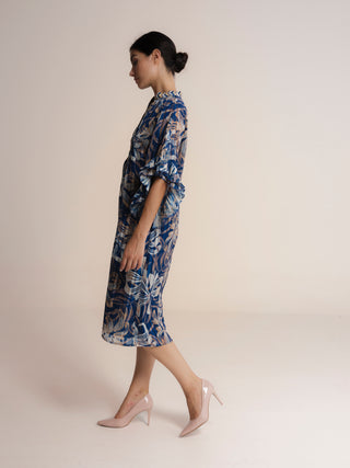 Vestido midi estampado