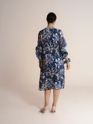 Vestido midi estampado