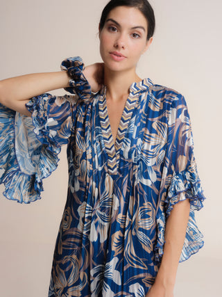 Vestido midi estampado