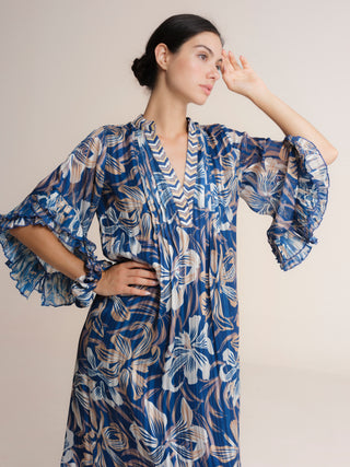 Vestido midi estampado