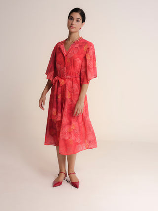 Vestido largo estampado
