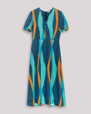 Vestido midi estampado