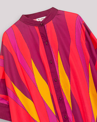 Blusa holgada con cuello redondo