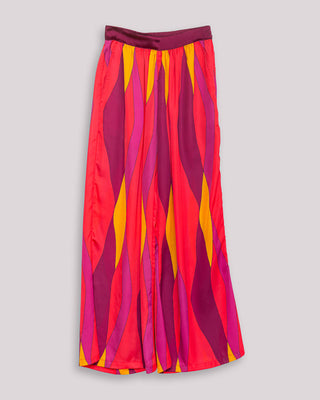 Pantalón con cinturilla y cintura elástica en espalda y bolsillo