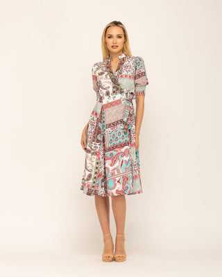 Vestido midi estampado