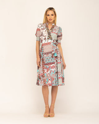 Vestido midi estampado
