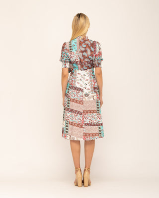 Vestido midi estampado