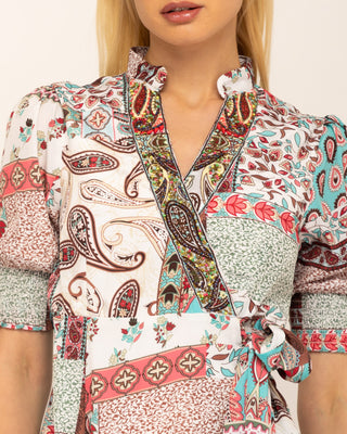 Vestido midi estampado