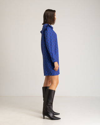 Vestido corto volantes