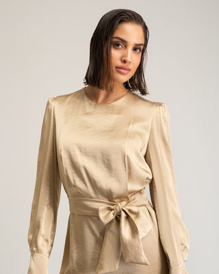 Vestido corto satinado Matilda