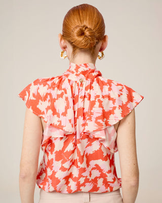 Blusa de mujer Zia con lazada y volantes