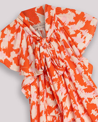 Blusa de mujer Zia con lazada y volantes