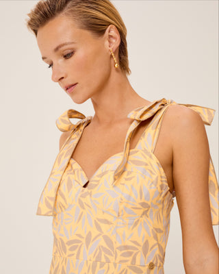 Vestido midi Dune sin mangas y con estampado floral