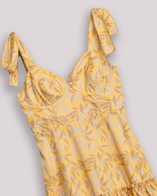 Vestido midi Dune sin mangas y con estampado floral