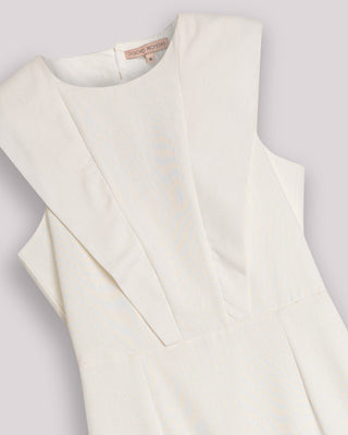 Vestido midi Mai con escote redondo y volantes