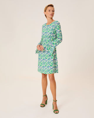 Vestido corto Marsella con escote redondo y lazos ajustables