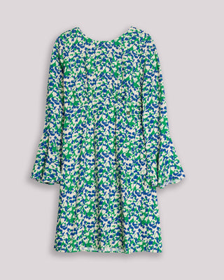Vestido corto Marsella con escote redondo y lazos ajustables