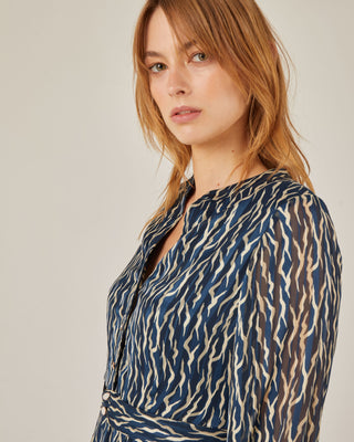 Vestido midi manga larga