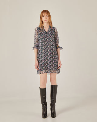 Vestido corto recto