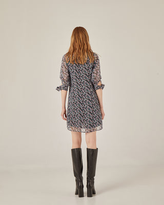 Vestido corto recto