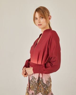 Vestido corto evasé con volante