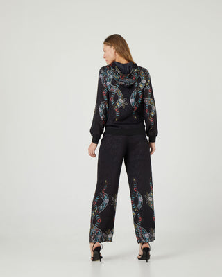 Chaqueta estilo bomber con estampado