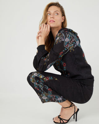 Chaqueta estilo bomber con estampado