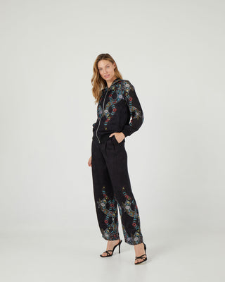 Chaqueta estilo bomber con estampado