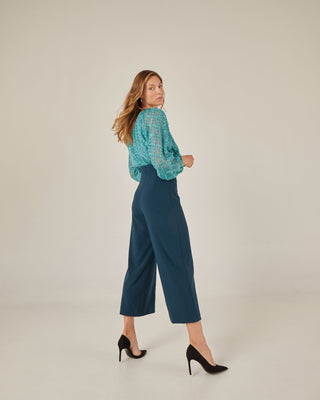Blusa relajada tejido lurex
