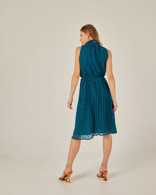 Vestido midi plisado