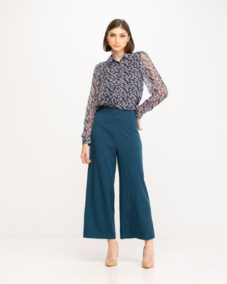 Pantalón culotte con pinzas