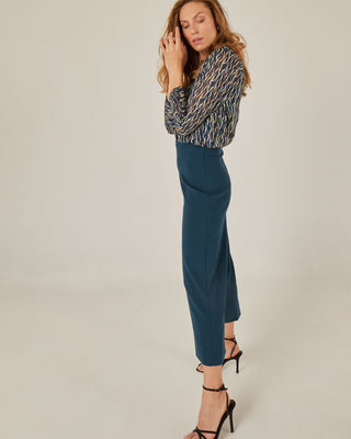 Pantalón culotte con pinzas