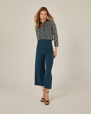 Pantalón culotte con pinzas