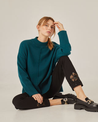 Jersey oversize cuello redondo