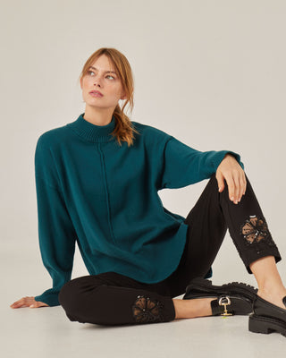 Jersey oversize cuello redondo