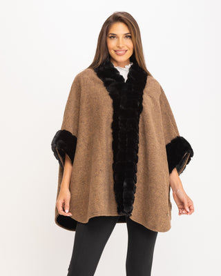 Poncho escote en pico