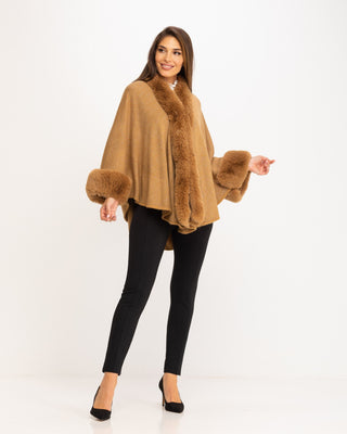 Poncho escote en pico