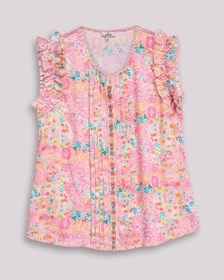 Camisa manga sisa estampado cashemiras