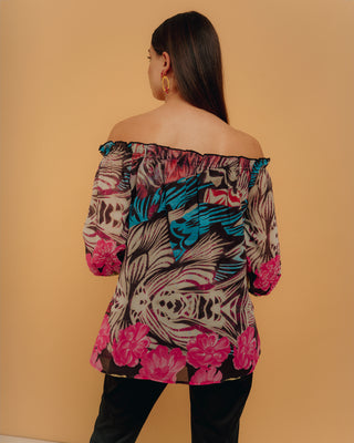 Blusa hombros caídos