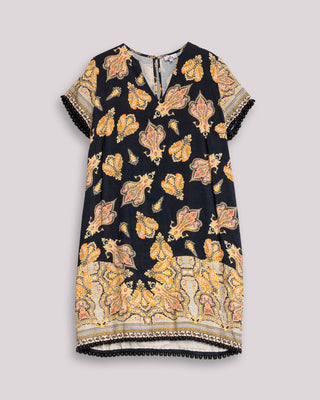 Vestido corto manga corta