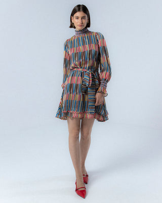 Vestido Martina Mini rayas Multicolor