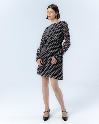 Vestido estampado geométrico Lia