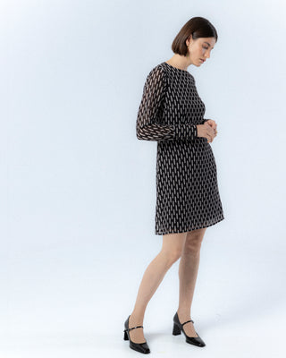 Vestido estampado geométrico Lia