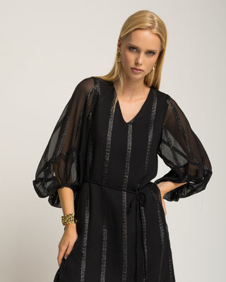 Vestido Lara Bordado Negro