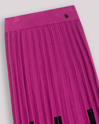 Falda Casilda Plisada Fucsia