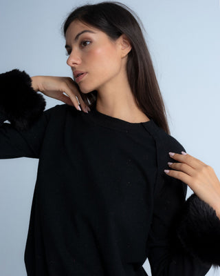Jersey negro de pelo Rita